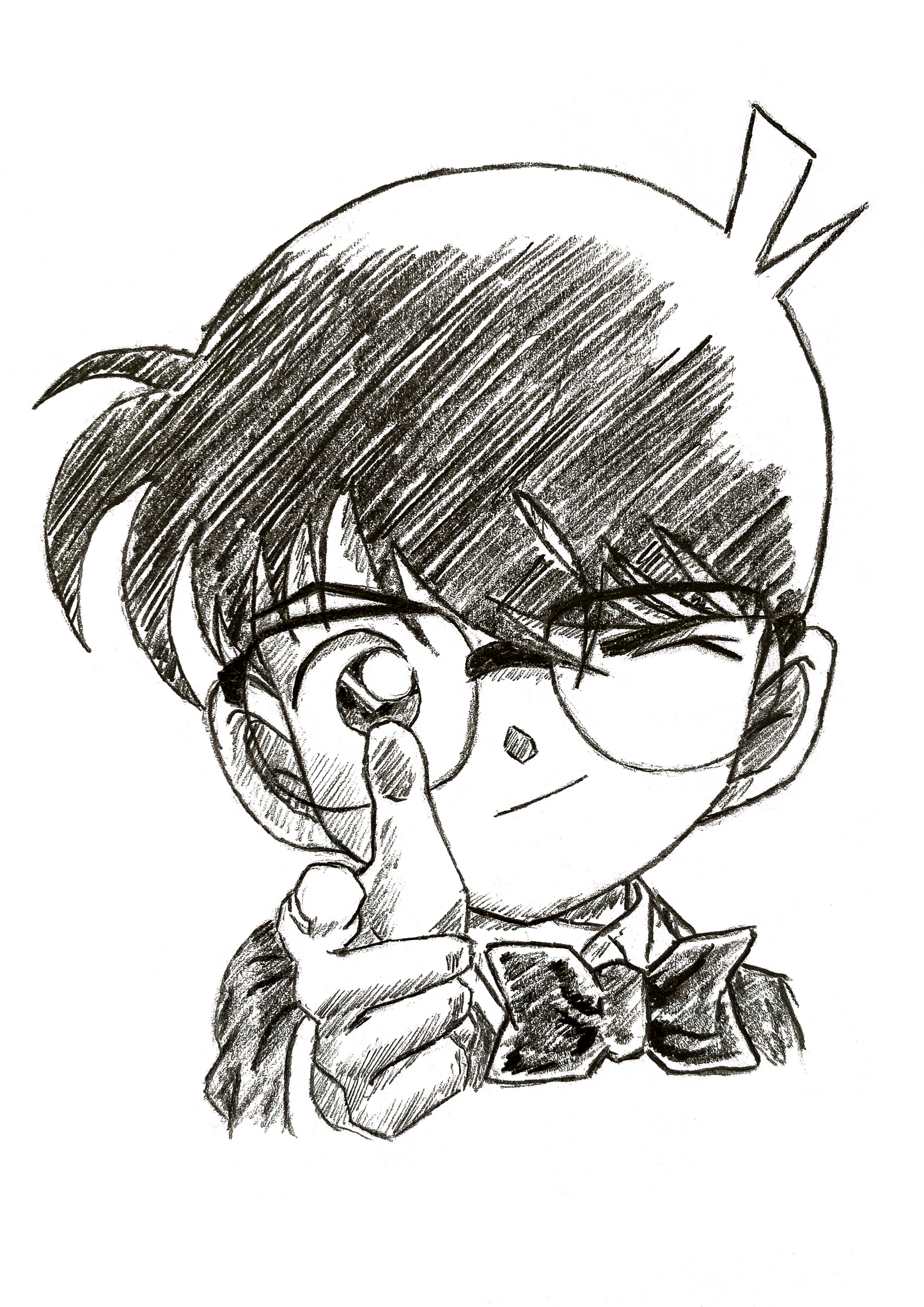 Conan Pencil Drawing Print