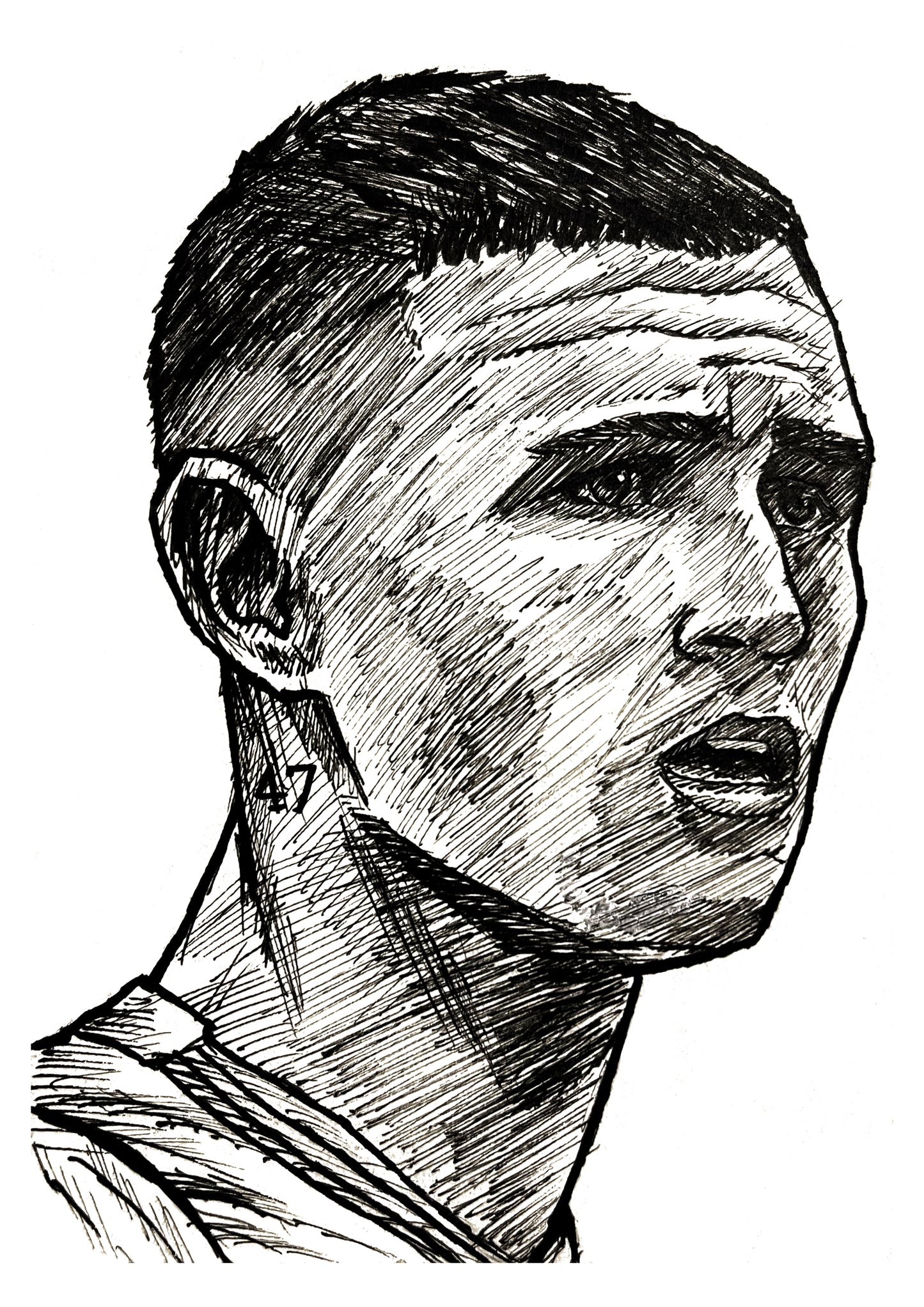 Foden Ink Drawing Print