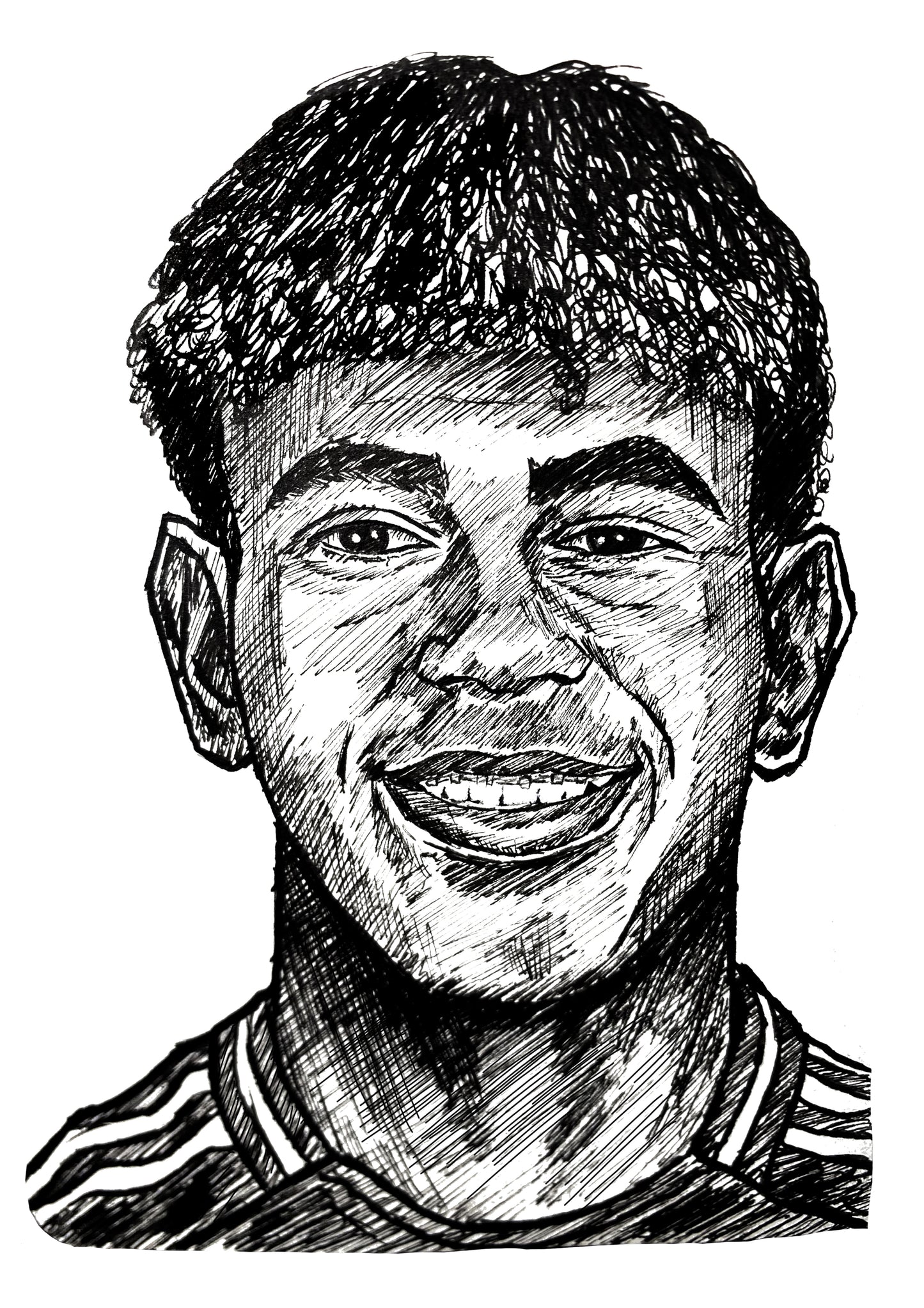 Yamal Ink Drawing Print