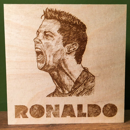 Limited Edition Ronaldo Wood Engraving