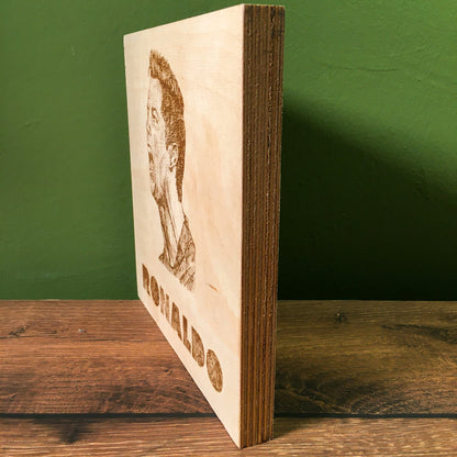 Limited Edition Ronaldo Wood Engraving