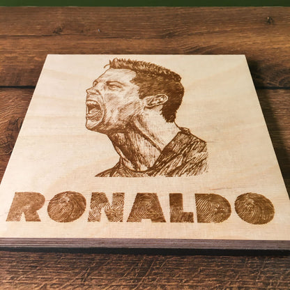 Limited Edition Ronaldo Wood Engraving